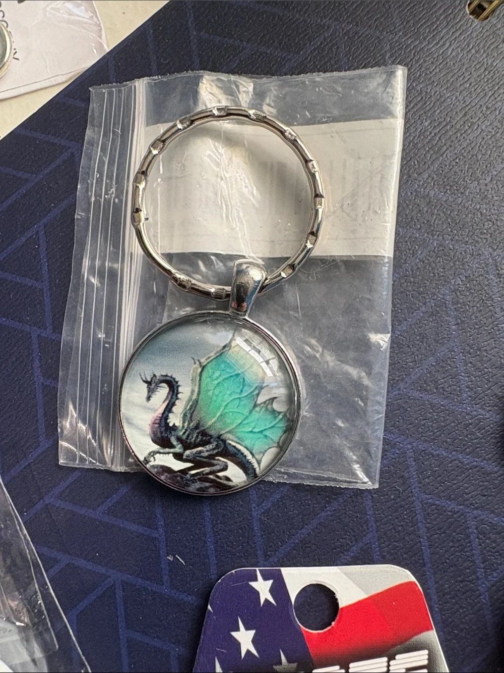 Roberto Coin Silver Keyring with Orange Agate and Green Frog Accents and More